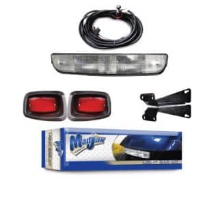 Light bar kit with upgradable harness. Will fit E-Z-GO TXT