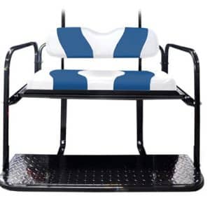 TXT TWO TONE REAR FLIP SEAT WHITE W/BLUE STRIPE