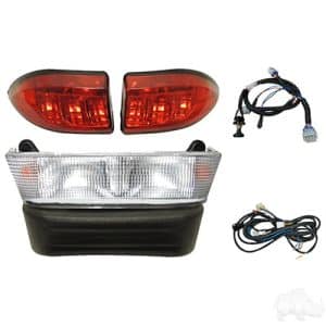 RHOX Halogen Light Bar Kit for Club Car Precedent 08.5+ Golf Cart w/ 12V Batteries