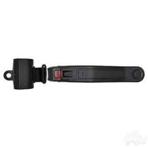 Seat Belt, Retractable Black, 42" Fully Extended, 9" Sleeve