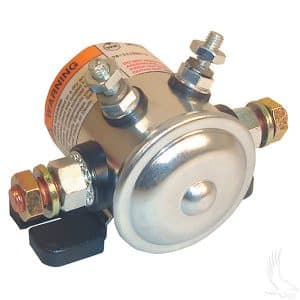 12V 4 Terminal Copper Solenoid / Short for EZGO Marathon Gas 79-94